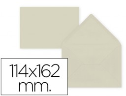 15 sobres Liderpapel 114x162mm. offset 80g/m² color blanco